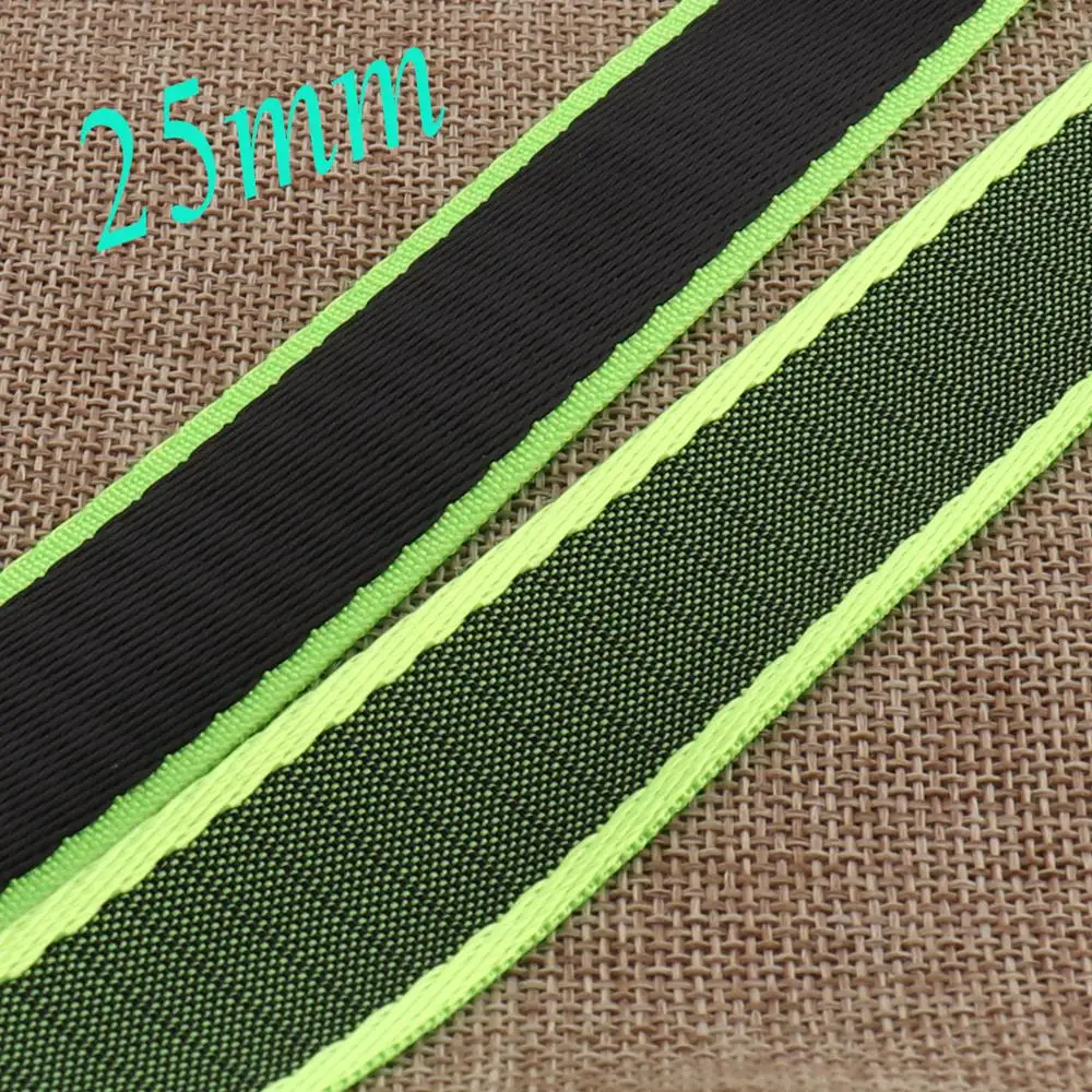 Ремешок для кошелька на лямке 1 дюйм гладкий кошелек с зеленой и черной гладкой