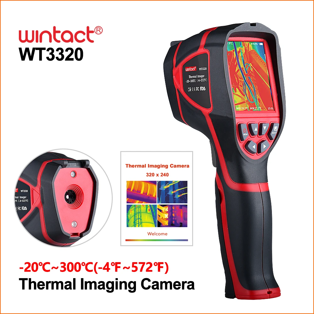 

DZYTEK Thermal Imager For Hunt Infrared Camera -20-300c Digital Thermometer Temperature Meter Non Contact Thermal Imagers