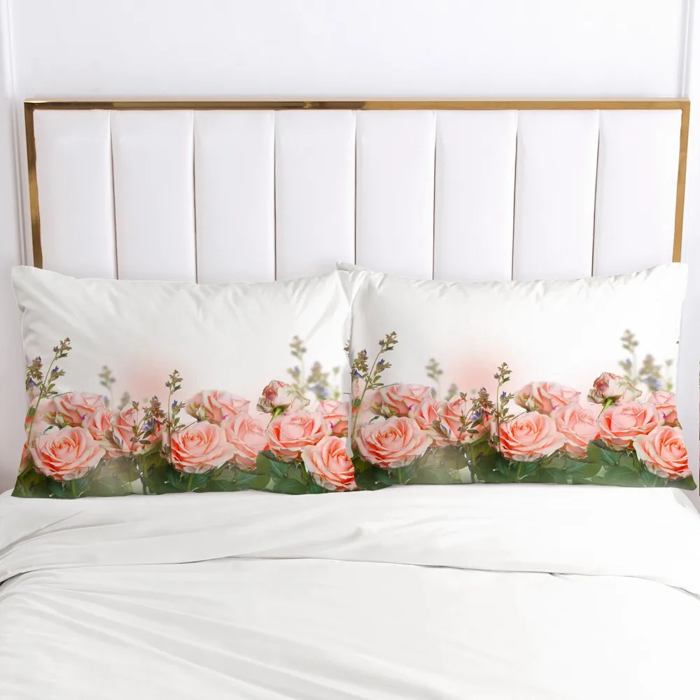 

3D Pillow Case Pillowcase Custom 20x26in 20x36in Decorative Pillow Cover Bedding For Wedding Flowers Drop Ship Home Textile