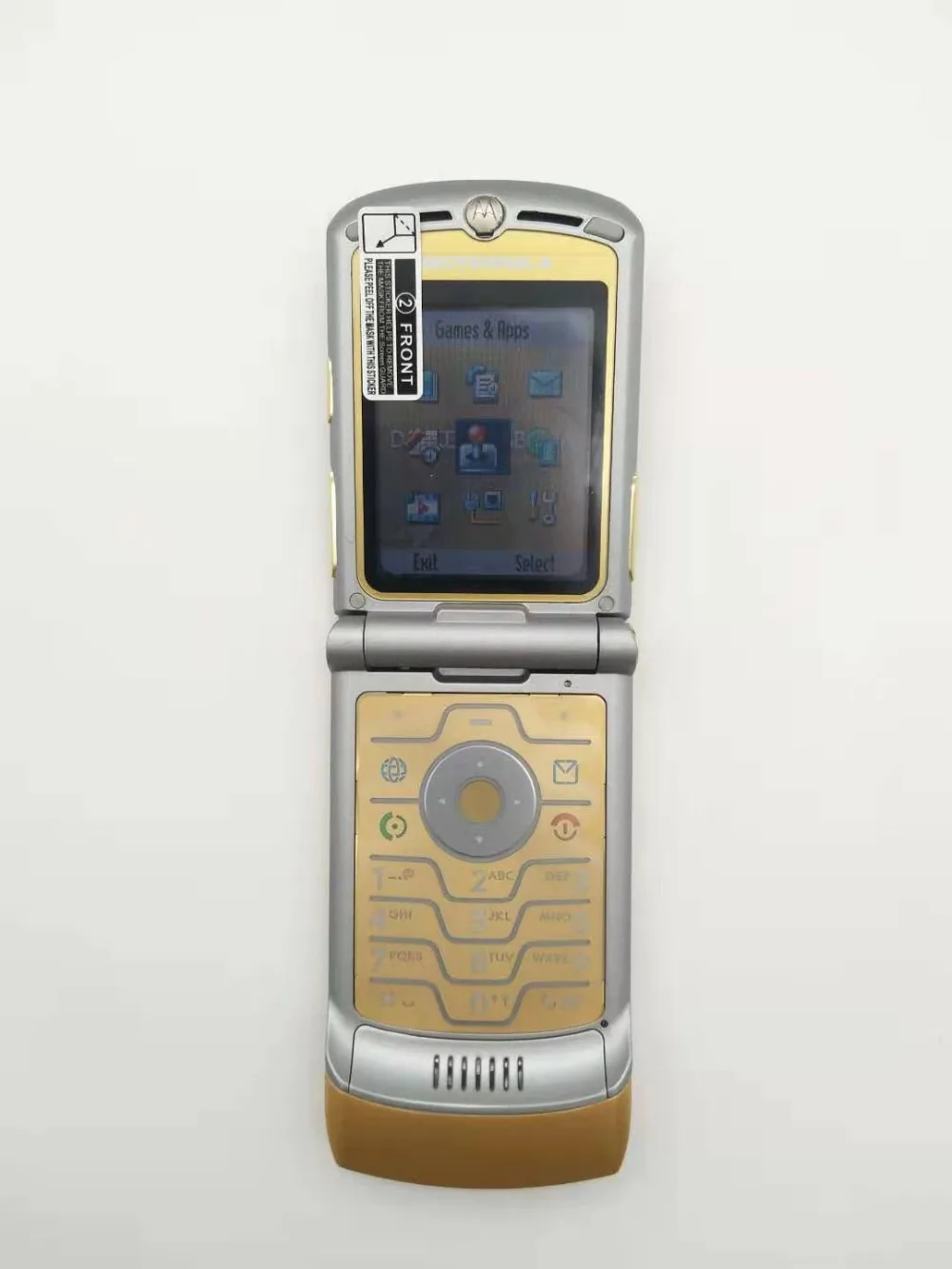 Motorola RAZR V3i разблокированный мобильный телефон GSM флип Bluetooth телефон один год гарантии