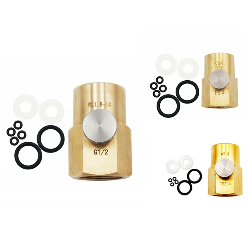 

For SODA STREAM Cylinder Refill Adapter Connector Kit Bleed Valve With Seal Ring