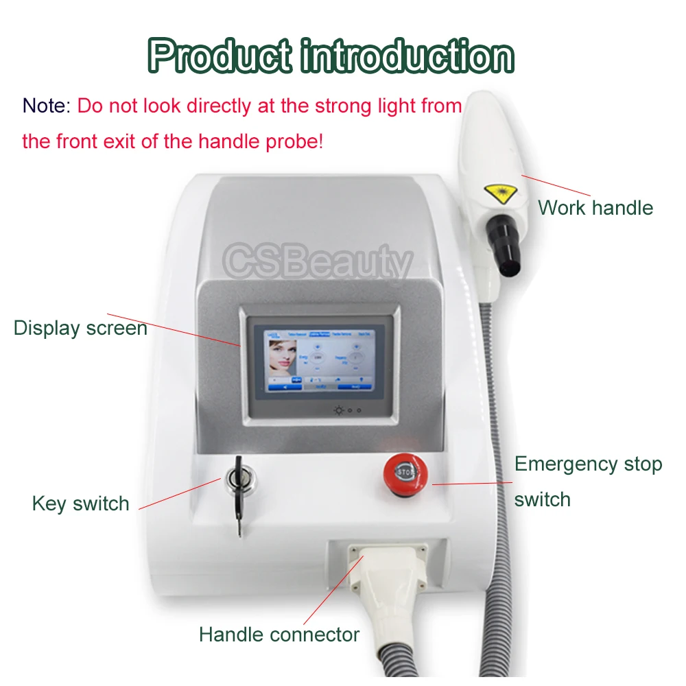 Горячая Распродажа неодимовый Лазерный Аппарат Q 1064 нм и 532 для удаления