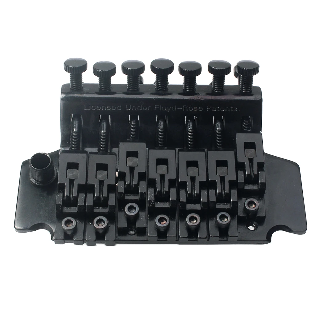 1 set metall 7 string e gitarre doppel tremolo brücke diy mit schloss mutter tremolo arm wrench schrauben lock studs free global shippin