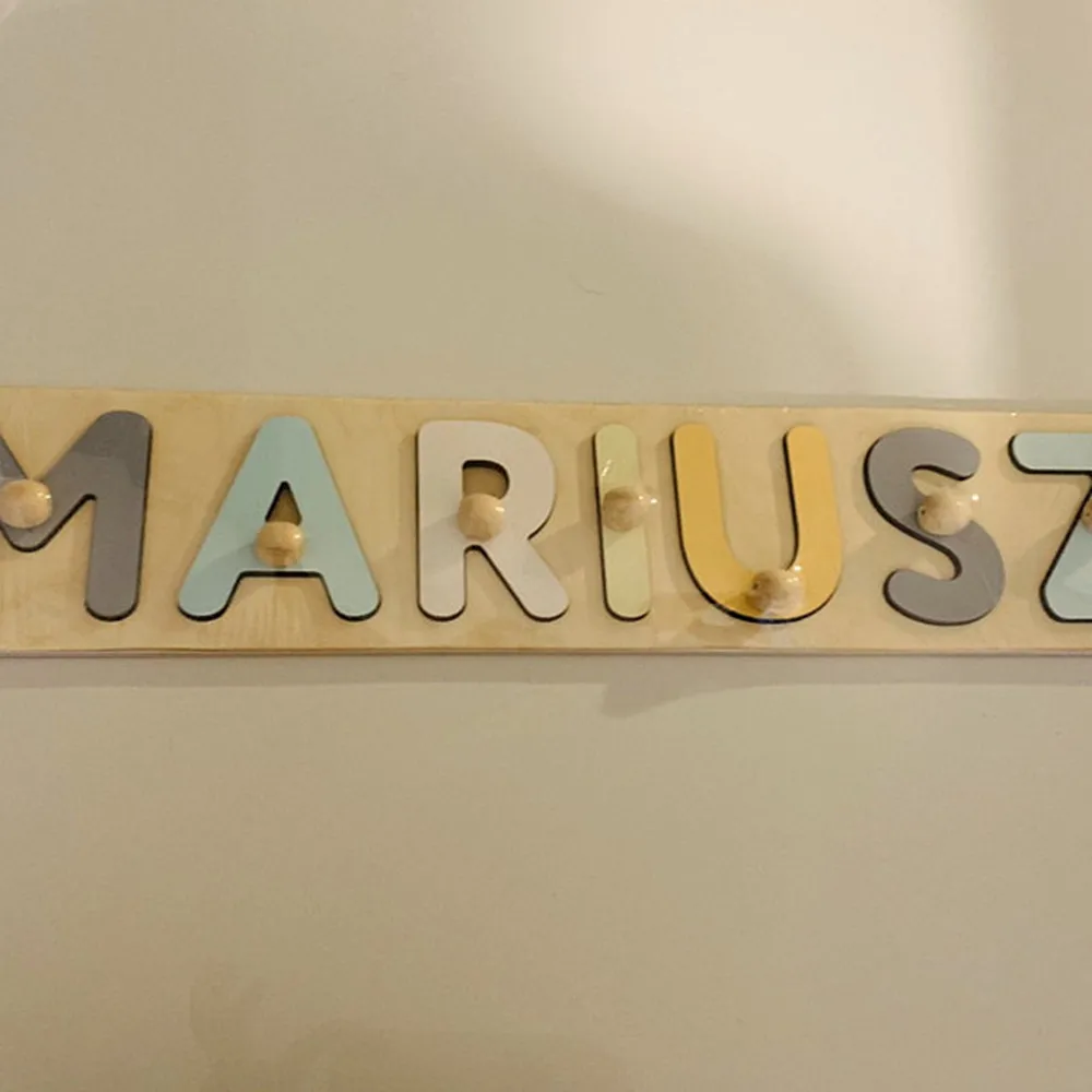 Персональное имя головоломка крещение новорожденная девочка подарок на заказ