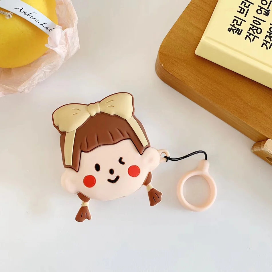 Чехол для наушников Airpods 2 Чехол Силиконовый Мультфильм Аниме Чехол для Apple Air Pods 1 чехол печенье аксессуары для наушников брелок