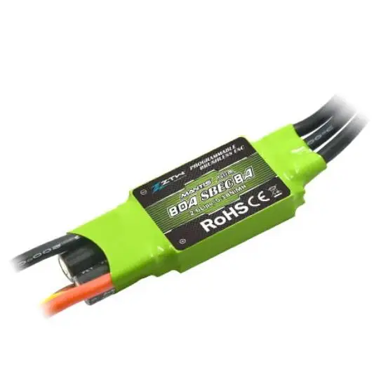 

ZTW Mantis Slim Series 80A Brushless ESC w/ 5.5V 8A SBEC 2-6s LiPo; 5-18 cell Ni-XX