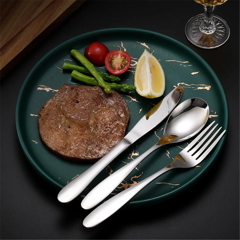 

Stainless Steel Knife, Fork and Spoon Steak Knife and Fork 304 Tableware for Kitchen or gift
