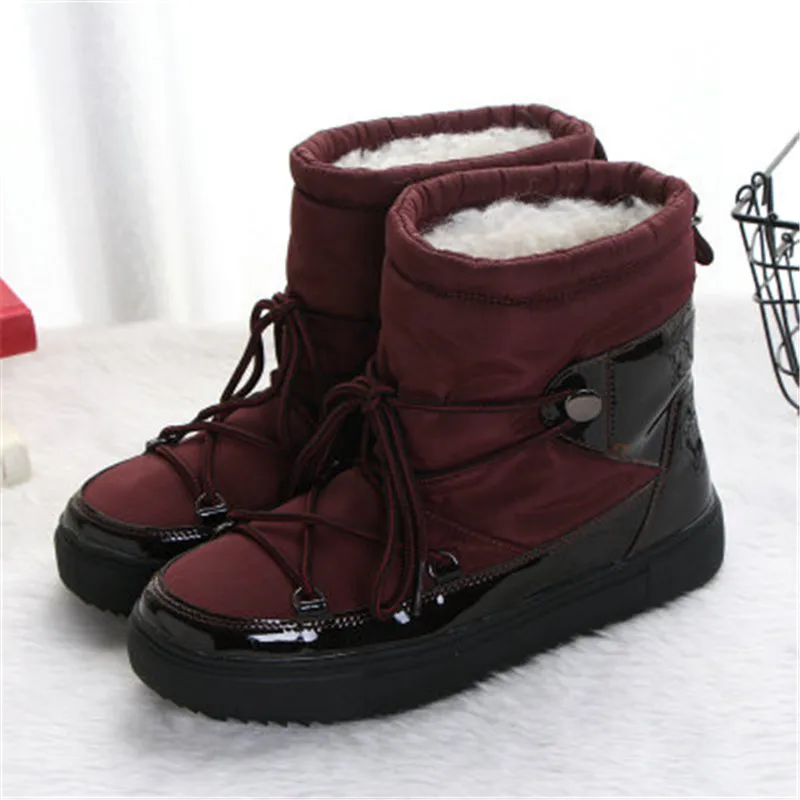 2019 Новинка женские зимние ботинки сапоги женская обувь на плоской подошве с