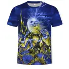 Camiseta De bandde Rock Metal Para Hombre, Camisa De Terror En 3d A La Moda, Estilo Callejero Y Hip Hop, Oferta, Verano2021