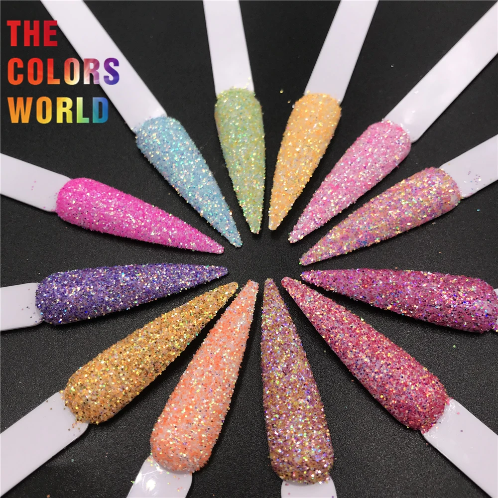 

TCT-549 Chunky Iridescent Nails Glitter Nails Art Decoration Brillo grueso arte de uñas Tumbler Crafts Festival Nail Accessories