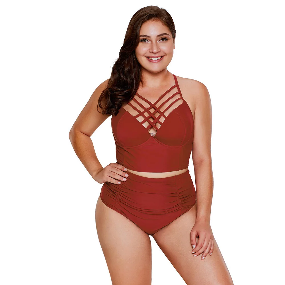 

2020 Women Bathing Plus Size Bikini Set Swimsuit Two piece Bikini Sets Brazilian Swimwear Sexy Beachwear Swimsuit Roupa Feminina