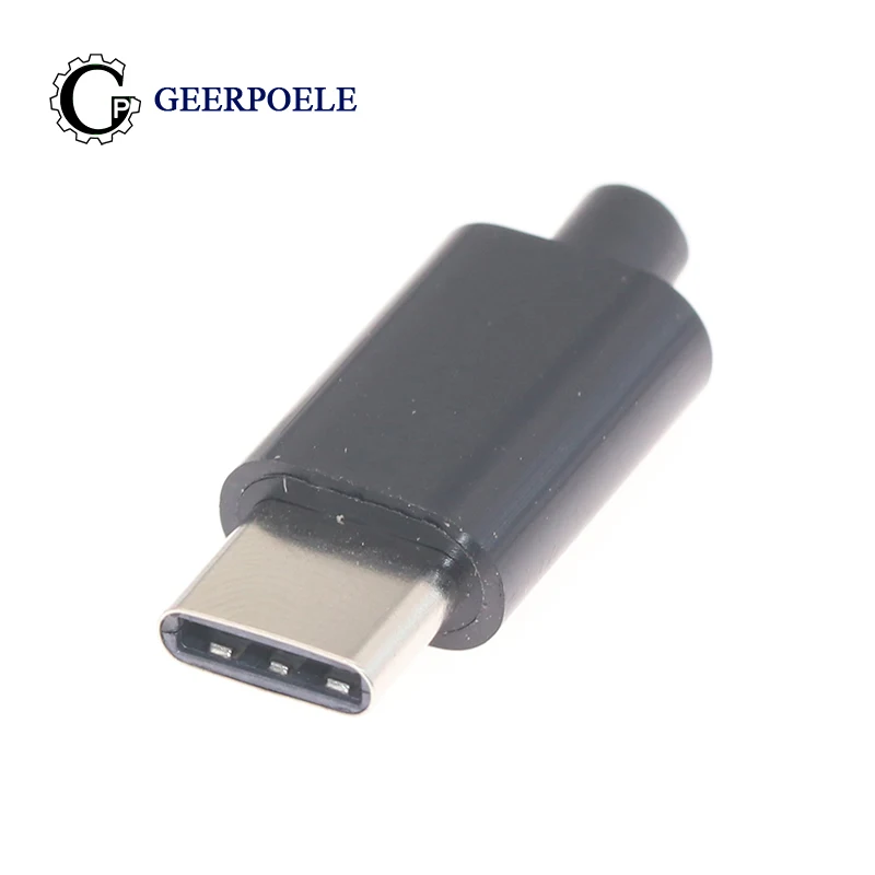 50 шт. тип c usb3.1 24p разъемы Jack Хвост штекер электрическая клемма Сварка DIY кабель