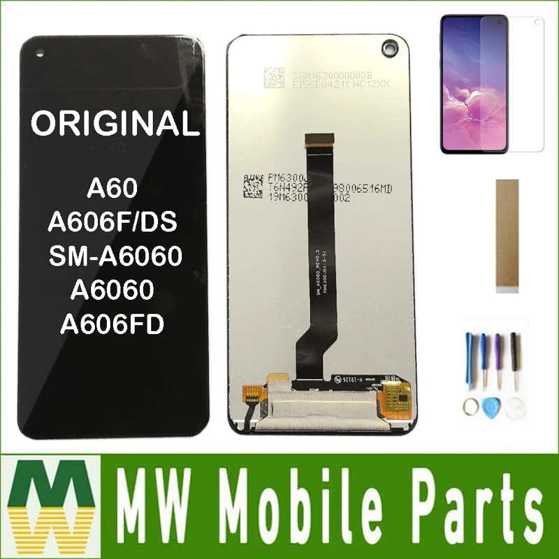 Для samsung Galaxy A60 A606F/DS SM-A6060 A6060 A606FD ЖК-дисплей сенсорный датчик дигитайзер сборка+ комплект
