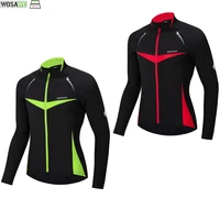 wosawe men winter jacket thermal fleece mtb bike bicycle cycling jersey outdoor sport running coat pro team clothing