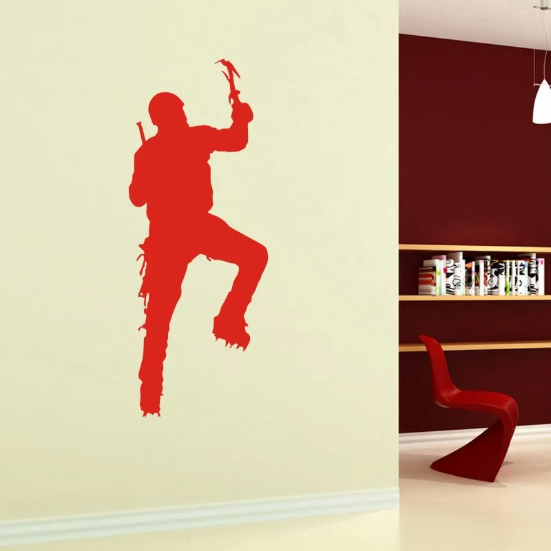 

Mountain Climbing Wall Sticker Vinyl Climber Wall Decals Decor Mural Home Decoration Extreme Sports Climbing Car Decal