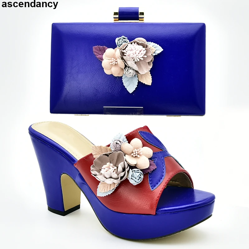 Новинка Итальянская обувь и сумка в комплекте для женщин Женские вечерние