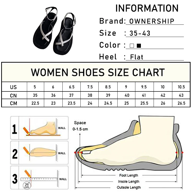 

2021 Women Buckle Ankle Strap Thong Sandals Woman Summer Beach Flats Female Casual Shoes Ladies Big Size Footwear