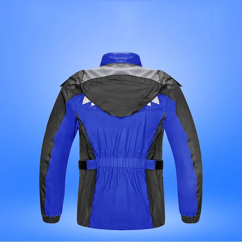 Мотоциклетный дождевик и брюки Водонепроницаемый мото-дождевик с пончо для езды