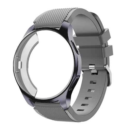 gray 17 Ремешок+ чехол для samsung gear S3 Frontier ремешок для Galaxy watch 46 мм 42 м 22 мм ремешок для часов Универсальный защитный ремешок аксессуары для часов 20 - Цвет ремешка: gray 17