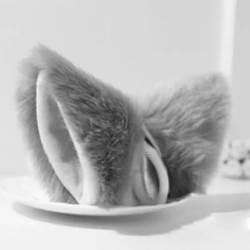 Косплей Вечеринка кошка лиса длинные меховые ушки Neko костюм заколка для волос
