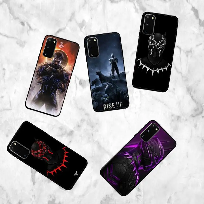 

Wakanda Black-P-Panther Phone Case For Samsung Galaxy S6 S7 Edge Plus S8 S9 S20Plus S20ULTRA S10lite 2020 S10 Case