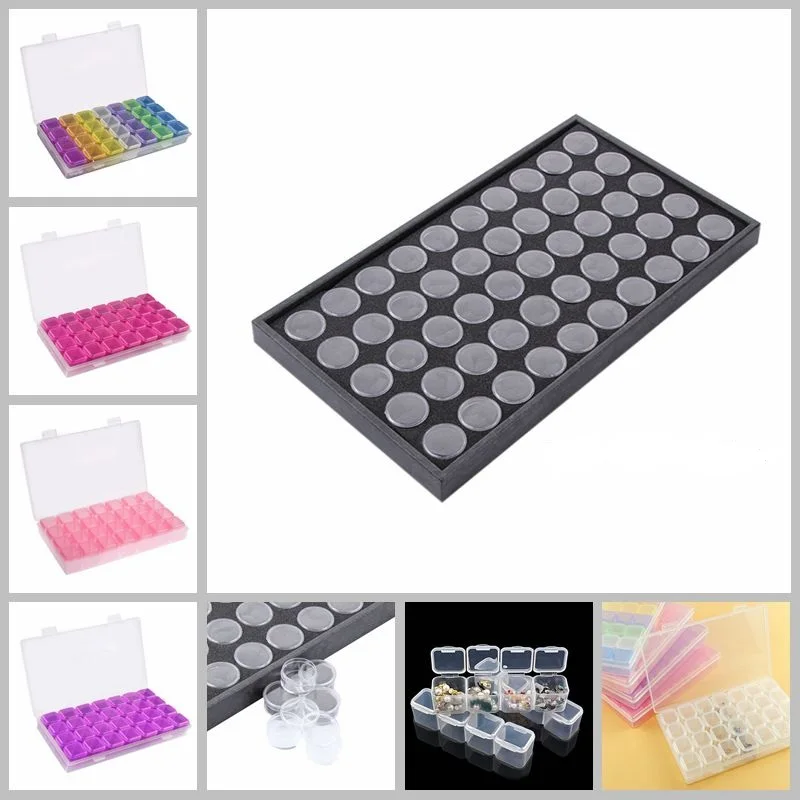 50 слотов пустая коробка для маникюра ногтей Чехол держатель дизайна наконечники