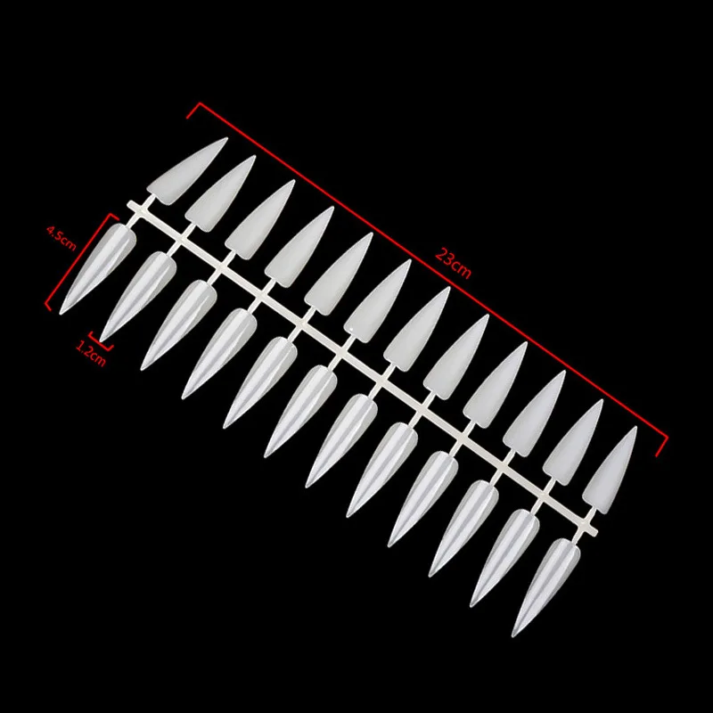 Kalvaro длинные шпильки для ногтей 240 шт. Палетка практики острые накладные ногти