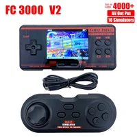 2021 fc3000 handheld video game console built in 4000 classic games portable console support 10 formats children color game