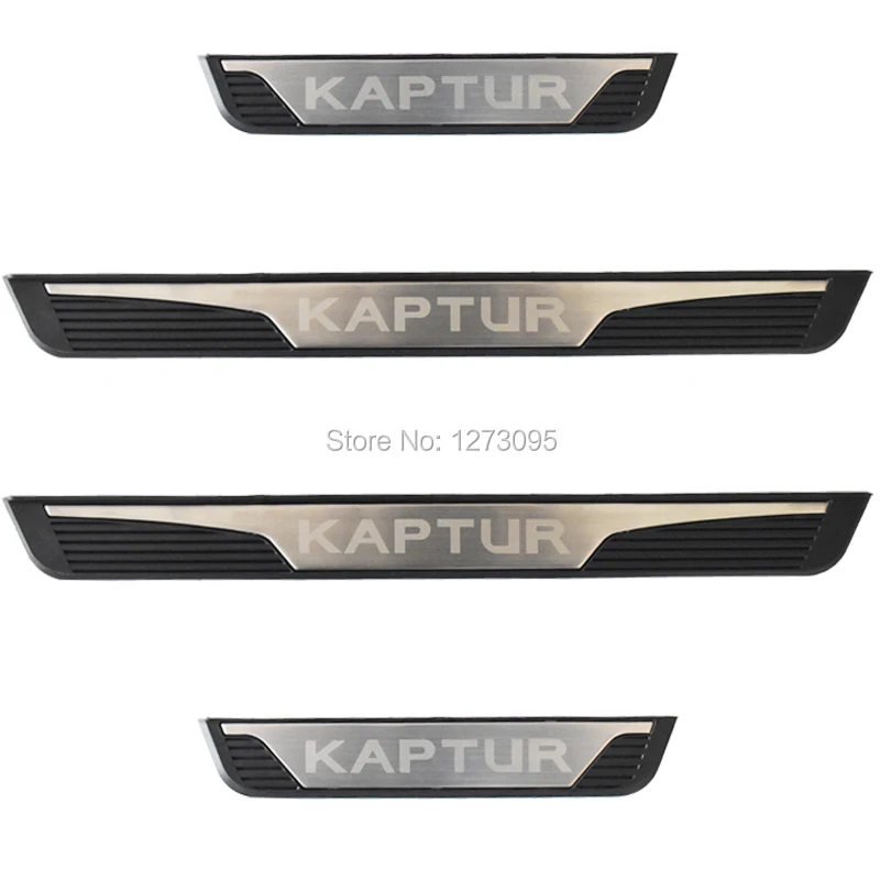 

For Renault Kaptur 2016-2018 2019 2020 Car Accessory Stainless Door Sill Kick Scuff Plate Protector Trim Guard Cover Pedal
