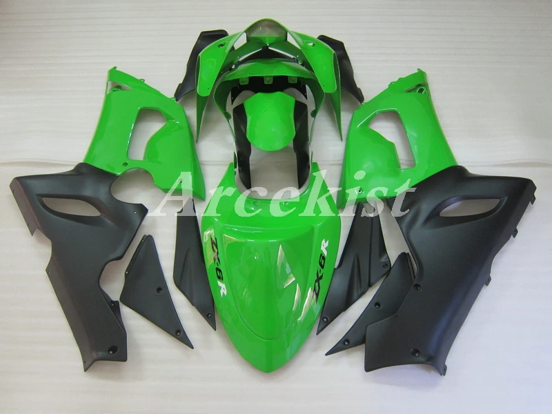 

New ABS Whole Motorcycle bike Fairings Kit Fit for Kawasaki Ninja ZX-6R 2005 2006 05 06 636 Bodywork set Green JP
