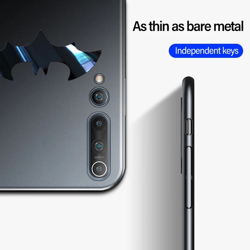 Ultra-thin Metal Bat Matte PC Phone Case For Xiaomi Mi 10 9 8 SE T Lite Pro Redmi Note 7 Mix Max 3 Magnetic Protection Cover