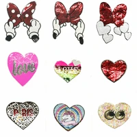 large embroidery big love heart cartoon patches for clothing or 48