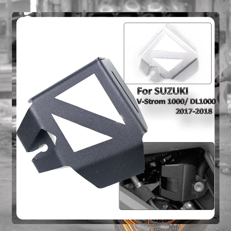

For SUZUKI V Strom 1000 Vstrom1000 DL1000 2017 2018 Motorcycle Accessories Rear Brake Fluid Reservoir Guard Cover Protection