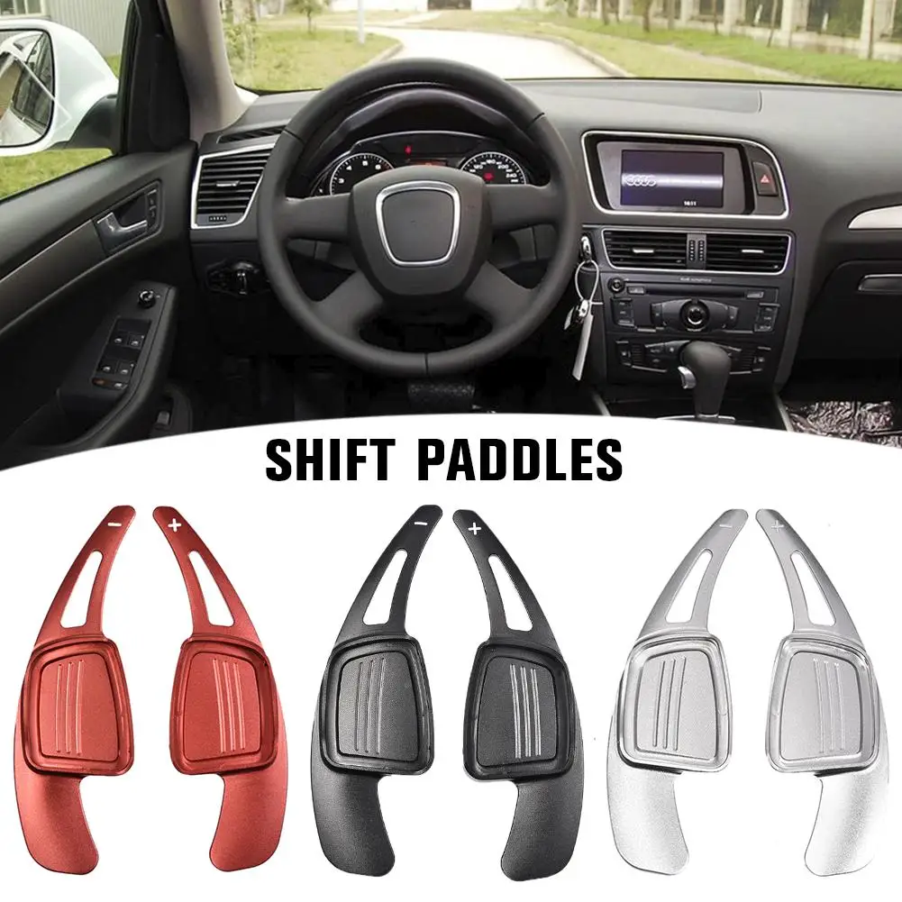 

1 пара, алюминиевые рычаги переключения передач на руль для Audi A3 A4L A5 S3 S4 Q2 Q5 Q7 TT TTS
