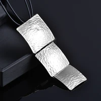 leeker vintage round square pendants and necklaces fashion chain necklace for women black leather statement jewelry zd1 lk6