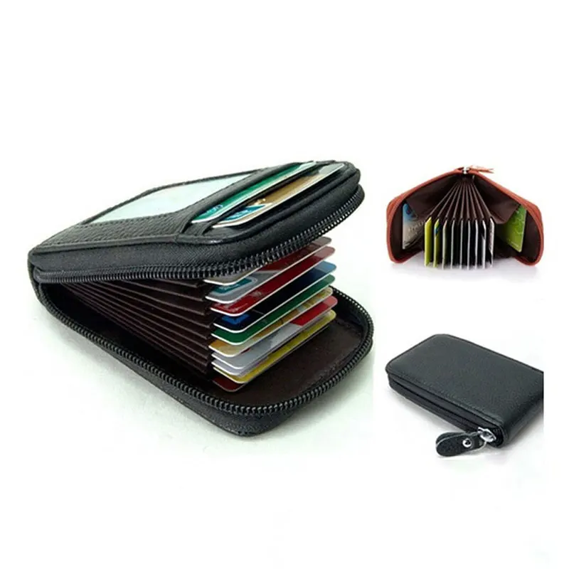 

Travel Journey Bank Card Organizer Wallet Passport ID Card Holder Ticket Credit Card Bag Case Zipper