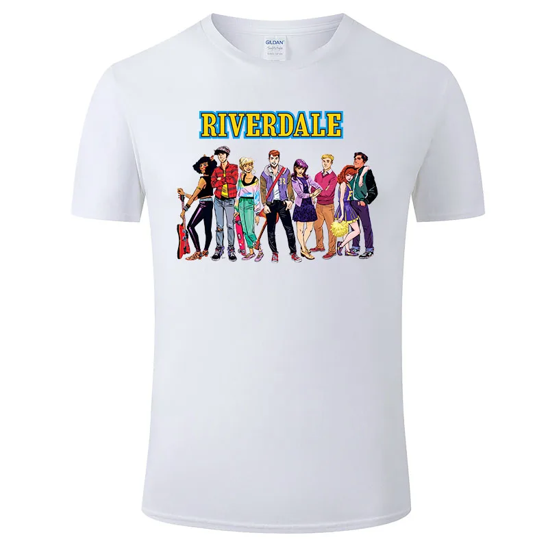 

2021 New Summer Short Sleeve T Shirt Riverdale Printed Men Women Hop Hip Fashion Streetwear Boy Girl Cool Tops Tee