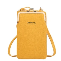 womens candy color handbag leather long wallet large capacity shoulder bag luxury ladies coin purse passport case