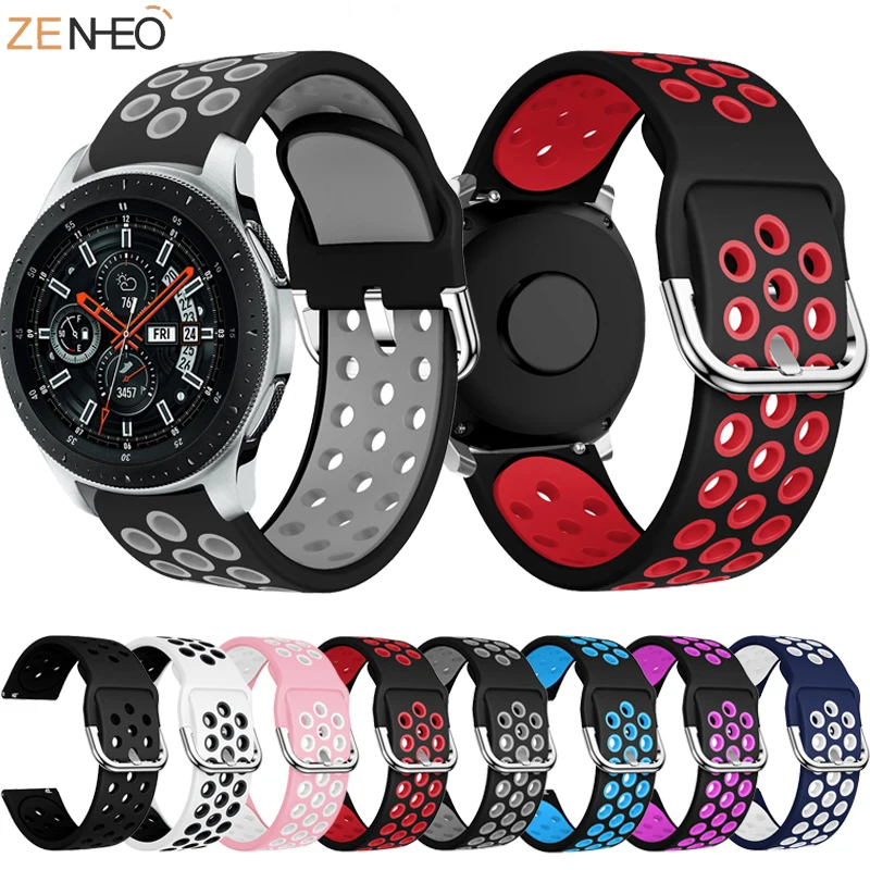 Ремешок силиконовый для Huawei Watch GT сменный Браслет samsung gear s3 Galaxy 46 мм 22 мм|Ремешки