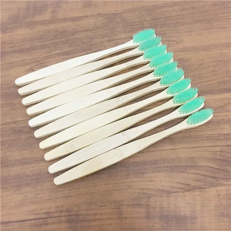 10 шт. органические бамбуковые деревянные ручки без BPA экологически чистые щетки