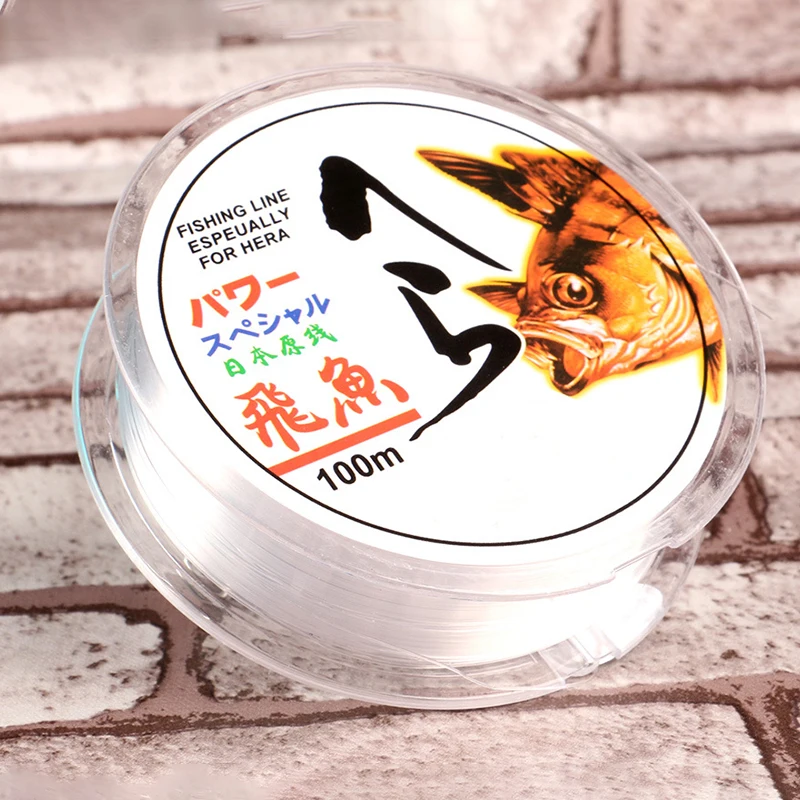 

Hot 100m Nylon Fishing Line Super Strong Pull Cut Water Quickly Wear Resistant Bite Resistant Sea Rod Fishing Line