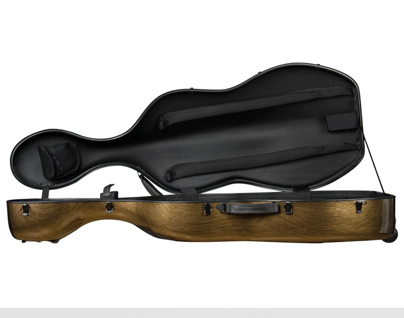 

The champagne color carbon fiber cello case 4/4.strong ,light in weightfree postage