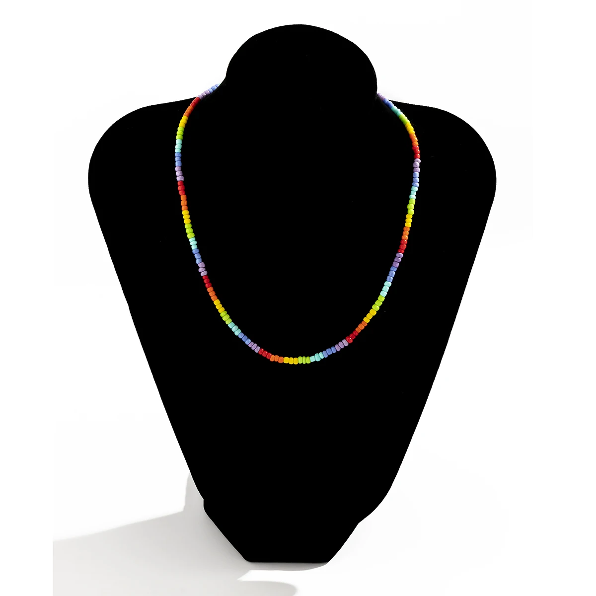 

Simple Seed Beads Strand Necklace Bohemia String Beaded Short Women Vacation Jewelry 16 inches Chokers Necklace Lovely Gift 2021