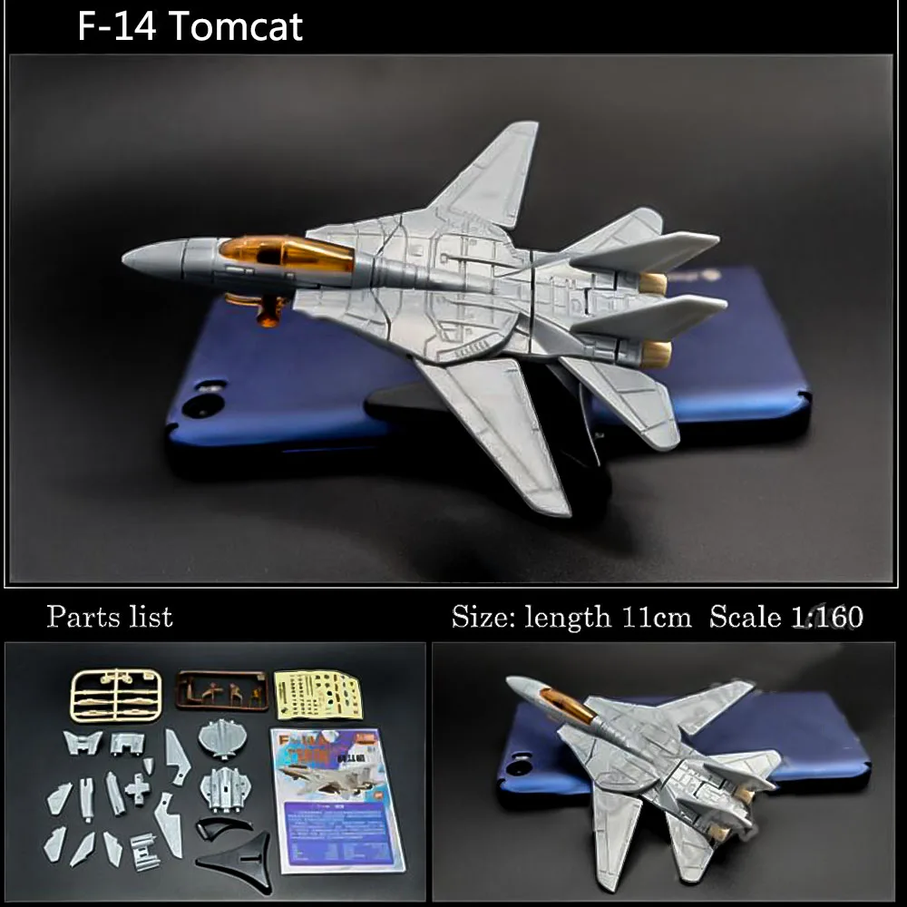 F 14A Fighter Tomcat 4D Сборная модель истребителя Коллекционная головоломка фигурка