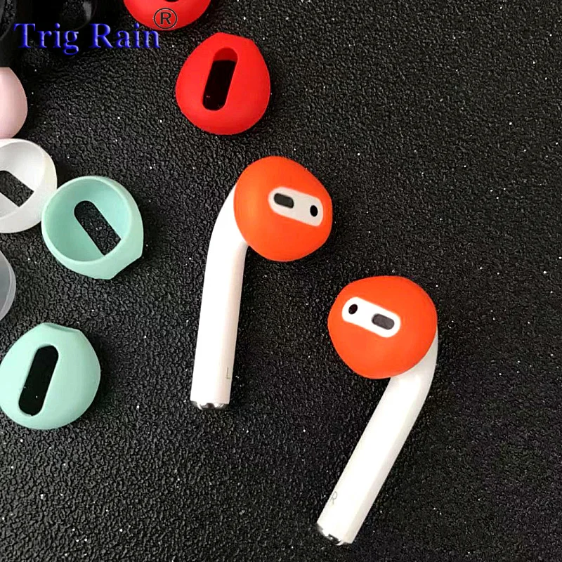 2 шт./пара амбушюры для Airpods Беспроводной Bluetooth для iphone 7 7plus наушники силиконовые вкладыши Шапки наушники чехол подушечки вкладышей