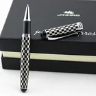 JINHAO 750 ручка, принадлежности для письма для бизнеса, серая шариковая гелевая ручка 0,7 мм, шахматная шариковая ручка, роскошные черные чернила для письма, заправка