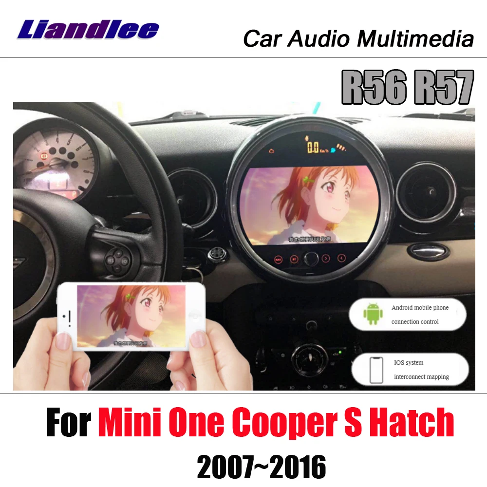 Liandlee Android для Mini One Cooper S люк R56 R57 автомобильный стерео экран видео Wifi BT Carplay карта gps-навигатор мультимедиа