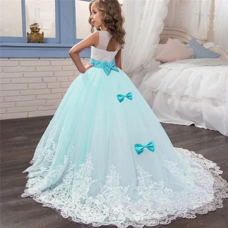 

Elegant Christmas Princess Dress 6-14 Years Kids Dresses For Girls New Year Party Costume First Communion Children Clothes