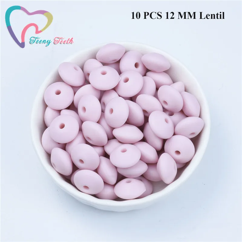 10 PCS 12 MM Lentil 10 шт мраморные и разноцветные шестигранные бусины 14-17 мм, силиконовые бусины для прорезывания зубов, Пищевая силиконовая бижутерия для детей, безопасные игрушки, бусины - Цвет: 10 PCS 12 MM Lentil