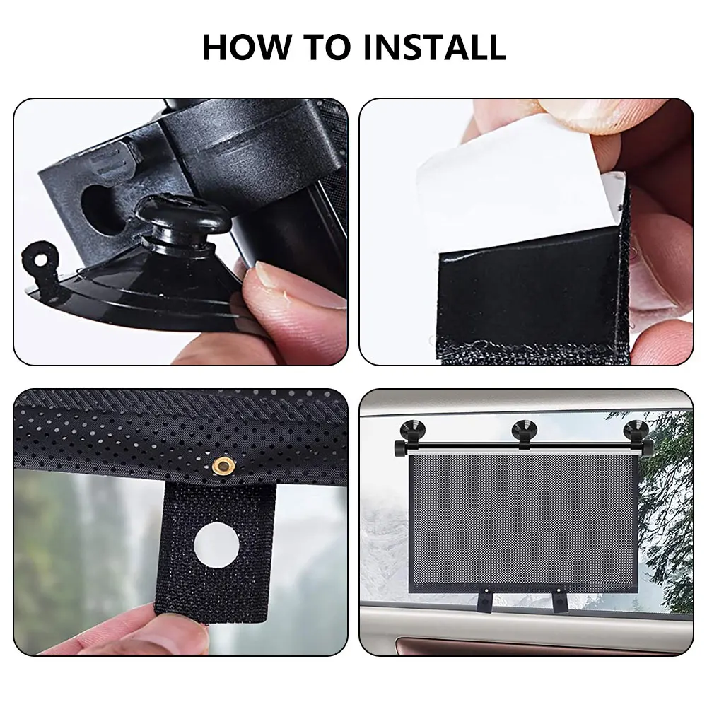 

Summer Sun Protection Durable Car Auto Retractable Car Sun Shade Side Sunproof Car Cover Sunshade Window Cover Curtain